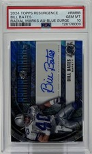 Bill Bates Auto PSA 10- 2024 Topps Resurgence ‘Blue Surge’ /99 - Cowboys, Vols