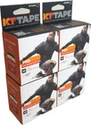 4 Pk KT Tape Pro 20 Strip 10" Precut Jet Black (New in Box)