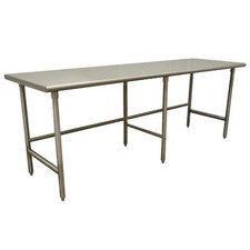 Advance Tabco 120 in x 24 in Stainless Steel Work Table w/ Open Base