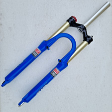 Rock Shox Sid SL Suspension Forks Fork Dual air 1 1/8" 26" wheel retro bike blue