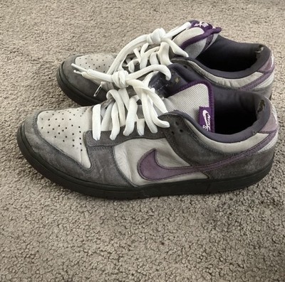 Nike SB Dunk Low Purple Pigeon 2006 READ: Cracked Left Sole, Replacement Insoles