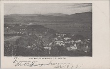 Village Of Newbury Vermont VT 1900s New England Church Steeples Postcard