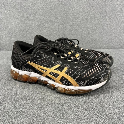 #ad #ad ASICS Gel Quantum 360 Mens Black Gold Athletic Running Shoes Sneakers Size 8.5 $48.99