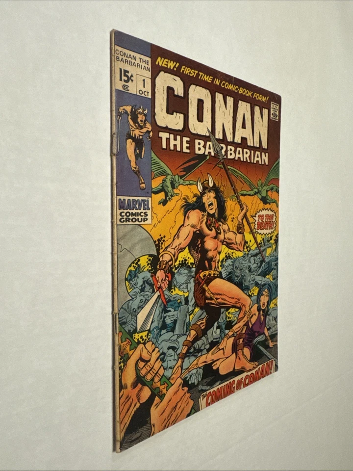 Cómics de Marvel de Conan el Bárbaro #1 octubre de 1970, clásico de la Edad de Bronce Foto 2 de 4