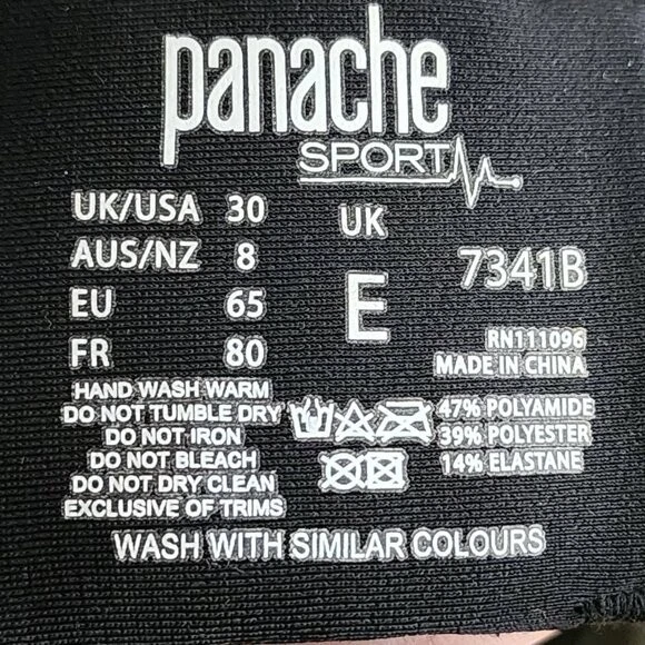 Sujetador deportivo Panache 7341B verde sin alambres impacto medio | Para mujer 30 E Foto 4 de 4