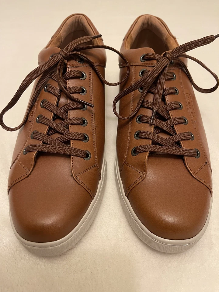 Kenneth Cole New York Mens Liam Sneaker Brown Leather Size 11 - Image 3 of 4