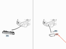 MB B W242 Signal-Licht-Montage vorne rechts A2429060242 NEU GENUINE