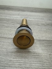 Signature Hardware 439787 Press Type Pop-Up Bathroom Drain - No Overflow Gold