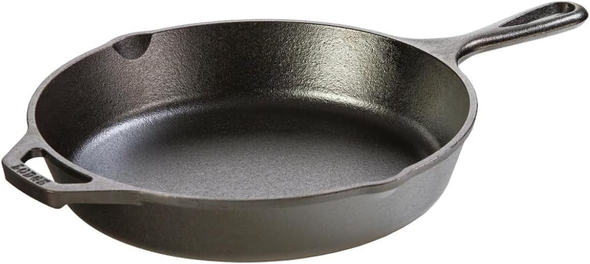 Lodge 10.25 Inch Pre-Seasoned Cast Iron Skillet Black Signature