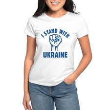 CafePress I Stand With Ukraine Women's T Shirt Women's T-Shirt 906466555