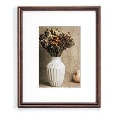RICHFOCUS 8x10 Picture Frame, Natural USA-Sourced Solid Walnut Wood Picture F...
