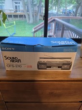 Sony CFS-210 Sound Rider PINK AM/FM Stereo Cassette Recorder NEW IN BOX NOS RARE