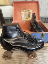 Vintage Chicago Imperial Roller Skates w/ Box Keys Manuals Leather Boots Kwitite