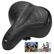 Saddle Large Sprung Comfort Spring Big Bum Cruiser Seat Wide Bike Bicycle UK