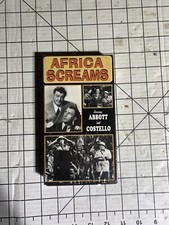 Abbott and Costello Africa Screams,VHS, Joe Besser, Max Baer, Shemp Howard B374