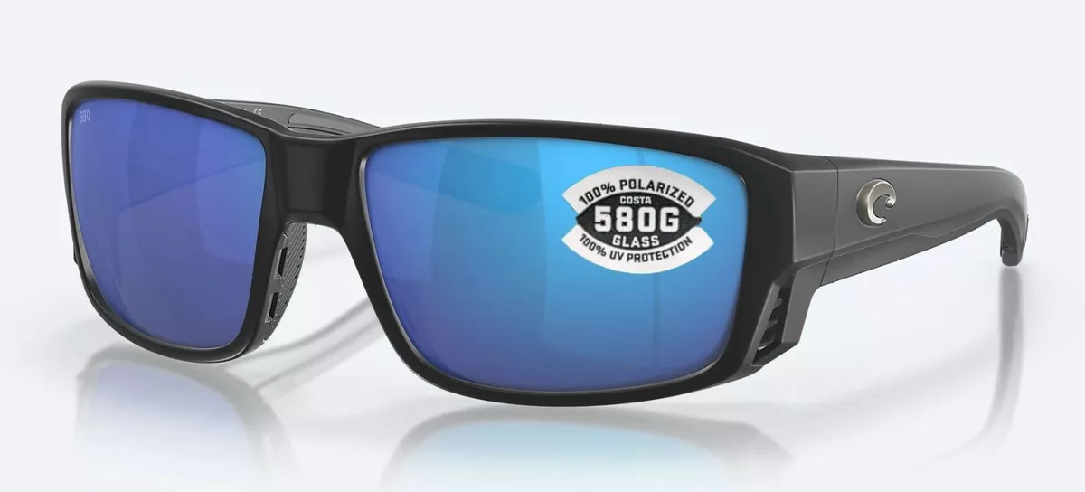 NEW Costa Del Mar Tuna Alley PRO Matte Black Blue Mirror