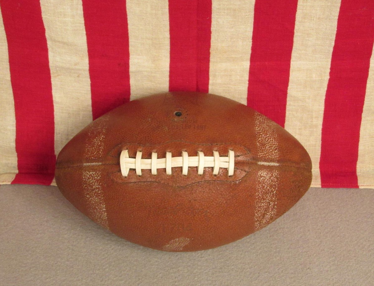 Vintage MacGregor Leather Official NFL Football with Laces Model