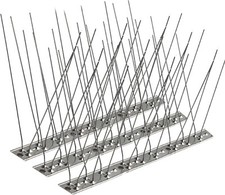 Birds Spikes W/ Stainless Steel Base Pigeon Crows Spikes Deterrent For Garden