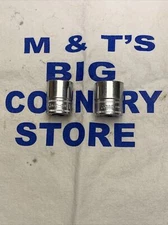 Snap-on Tools USA 3/8" Drive 17mm & 18mm Metric 6pt Point Shallow Chrome Sockets
