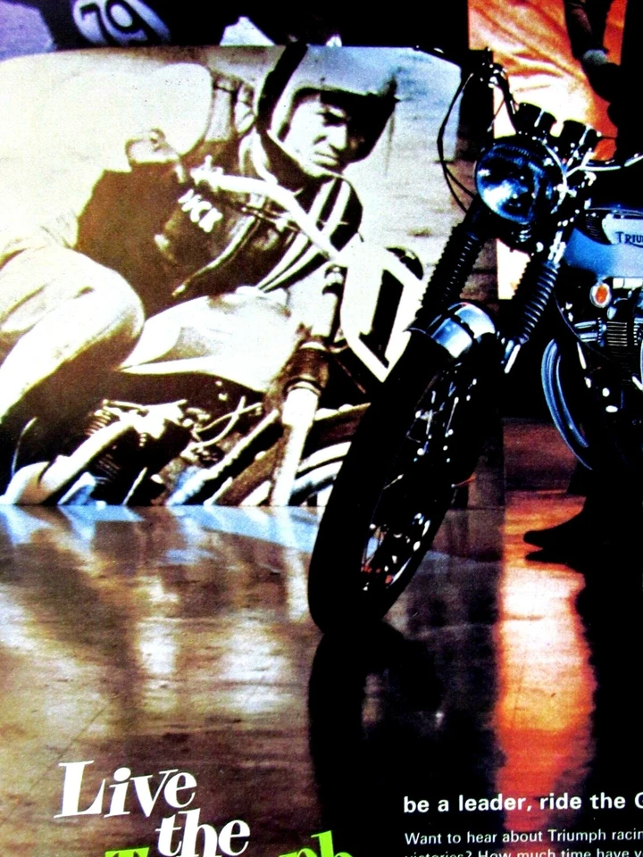 1968 Triumph Bonneville 650 Vintage The Triumph Life Original Print Ad 8.5 x 11" - Image 4 of 4