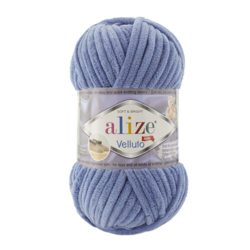 Alize Velluto Chenille/Velour/Velvet Super Soft 100g - Picture 13 of 45