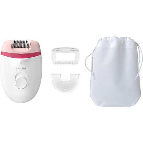 Philips Satinelle Essential BRE255 Corded Epilator - White/Pink - Picture 2 of 2