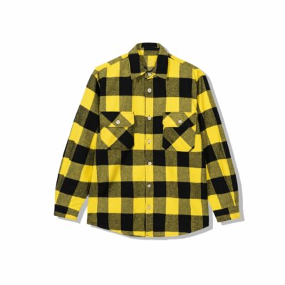 ★ ANTI SOCIAL SOCIAL CLUB / Hun FLANNEL Anti Social Social Club Men's Yellow Bored Games Flannel Shirt