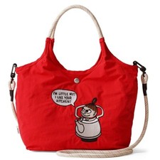 MOOMIN Embroidered design 2way bag Red Little My Japan limited New