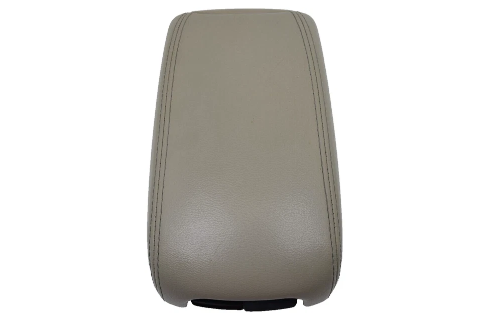 Mitsubishi Outlander 2007-2013 consola central cuero beige reposabrazos almacenamiento OEM Foto 2 de 4