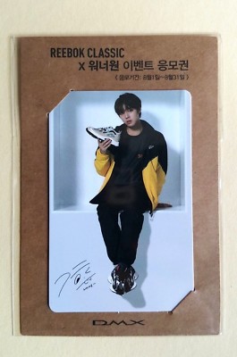 Wanna one reebok classic x wannaone fan sign photocard / Official