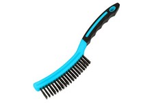 5 x BlueSpot Long Handle Soft Grip Steel Wire Brush Descaling Rust Cleaning