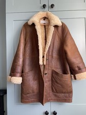 Raey Leather Car / Shearling Coat