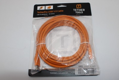 Tether Tools CU5454 USB Kabel 4,6 m USB 3.2 Gen 1 (3.1 Gen 1) USB A Micro-USB B