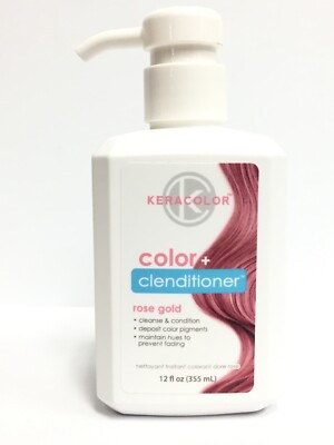 KeraColor Color + Clenditioner - Rose Gold, 12 oz
