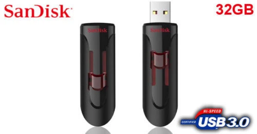 32GB SanDisk Cruzer Glide USB 3.0 Flash Drive Super Fast Genuine Sealed Pack - Image 2 of 2