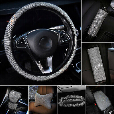 Universal Sparkle Luxury Bling Bling Rhinestone Diamond Car Interior Accessories 