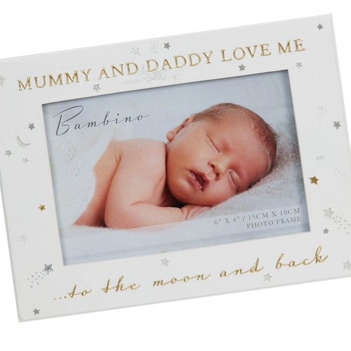 Cornice Per Foto Bambino - 6” X 4” - Crema / Unisex - Mamma E Papà Mi Aman - Imagen 2 de 4