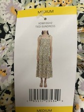Social Standard Tired Sundress Floral Size Medium