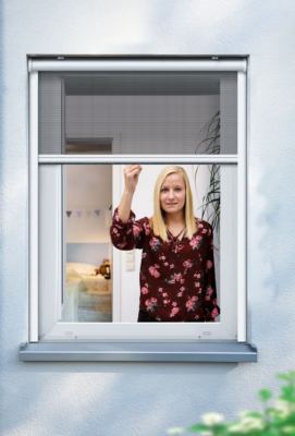 Schellenberg Insektenschutz-Rollo für Fenster, widerstandsfähiges Fiberglas