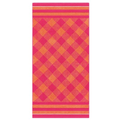 Egeria Vichy raspberry Handtuch Duschtuch 100% Baumwolle 50x100cm 70x140cm