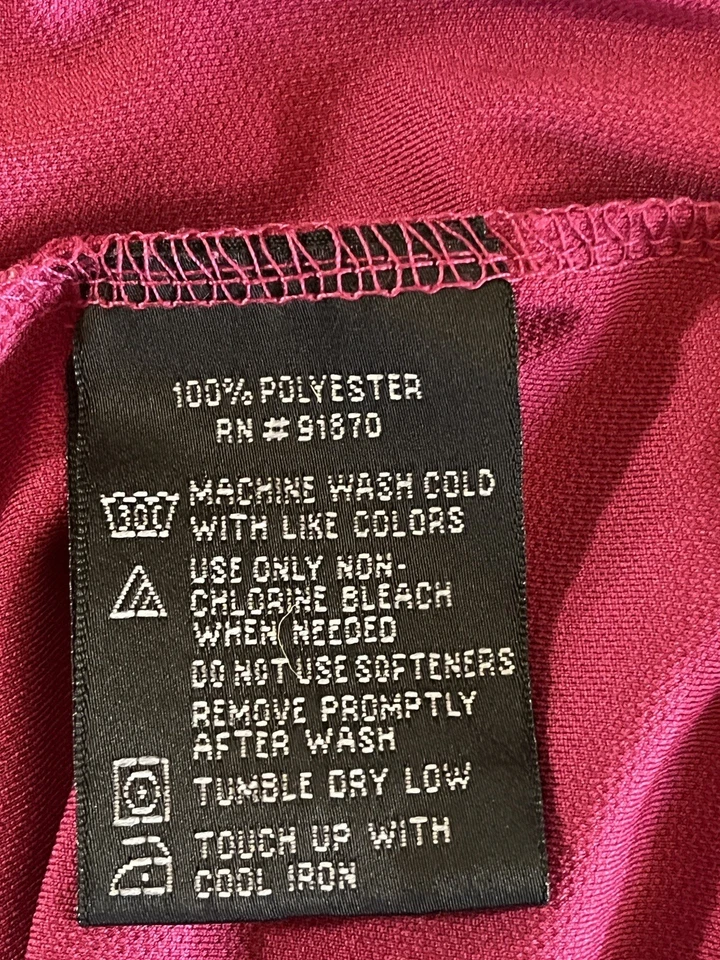 Camisa Polo Pebble Beach Para Hombre Performance XL Magenta Activa/Golf/Casual Foto 4 de 4