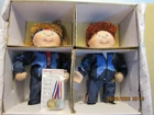 VTG Cabbage Patch Kids 1996 Olympikids Danbury Porcelain Fabric Dolls USA
