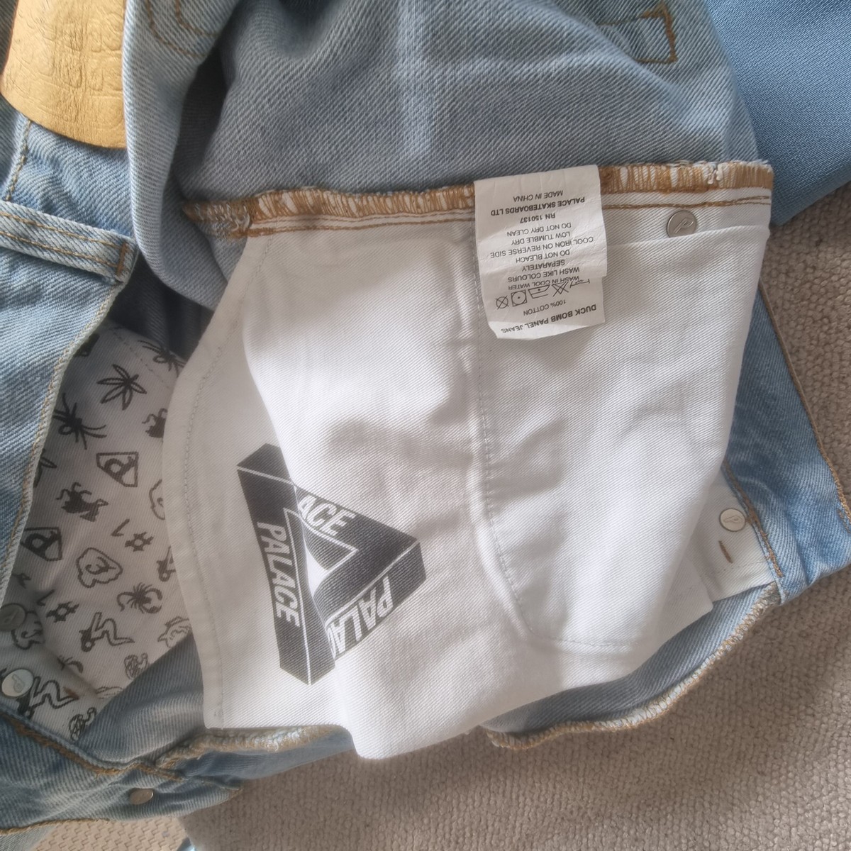 Palace Duck Bomb Panel Jeans Blue 30 | eBay