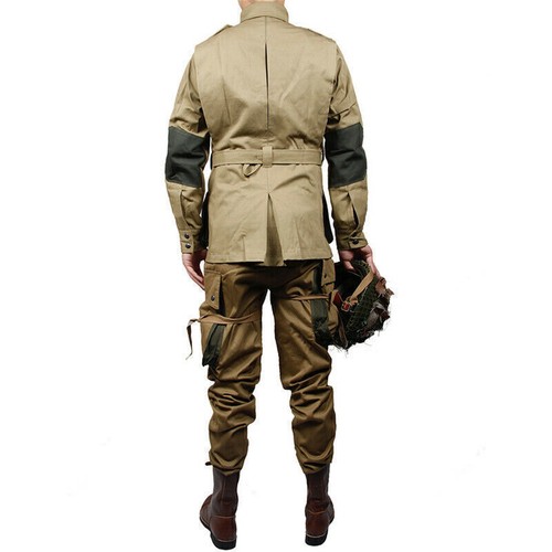 WWII US Army Paratrooper Airborne Field M42 Uniform Jacket Pants Mens Cosplay - Picture 3 of 11