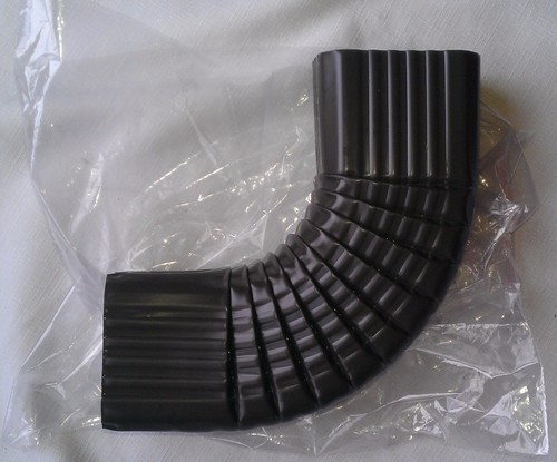 Brown or White 90 Degree ALUMINUM Downspout Rain Gutter Elbow Style A or B RARE - 第 1/11 張圖片