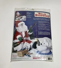 Dimensions Bean Buddies Ice Fishing Friends #62175 Stich and Glue Assembly