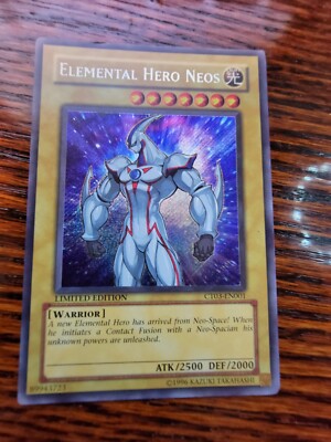Yu-Gi-Oh! Elemental HERO Neos -CT03-EN001 -Secret Rare - Limited