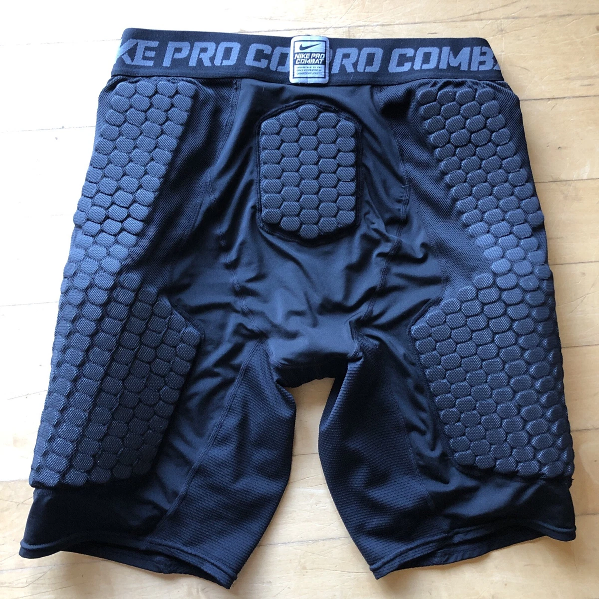 Nike Pro Combat Dri Fit Black Padded Football Compression Shorts Mens 2XL