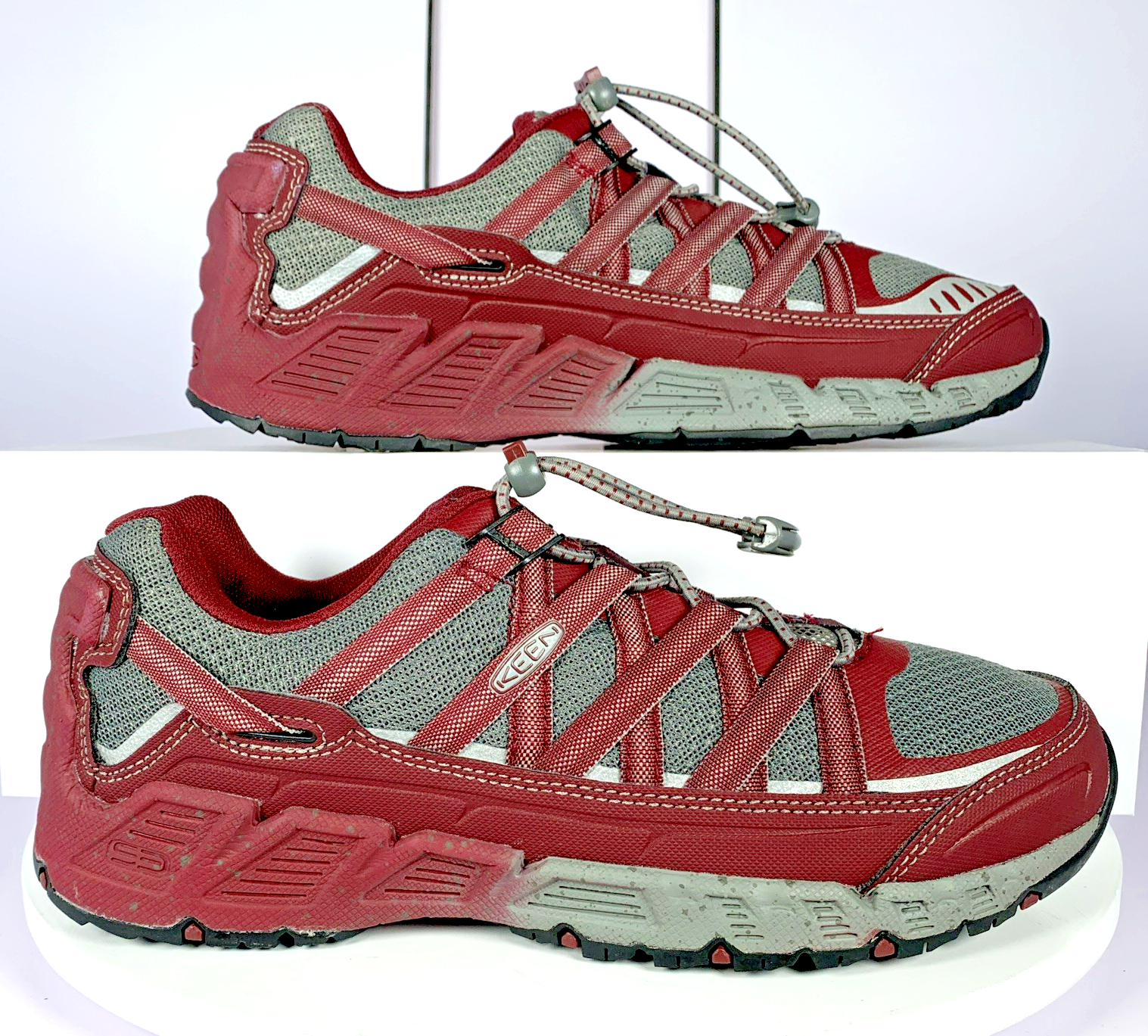 Scarpe da trekking basse Keen donna Versatrail impermeabili rosse sneaker trail 8 5 NUOVE