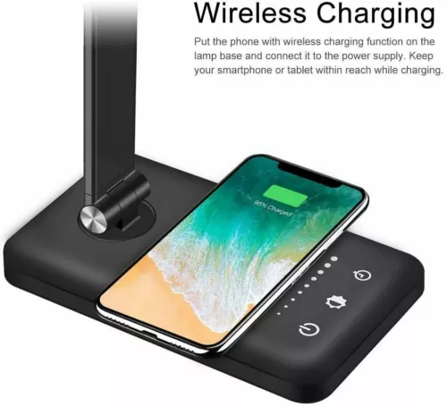 5 Level Dimmable Touch LED Table Lamp Bedside Study Reading Desk Light USB Cable - Picture 4 of 12